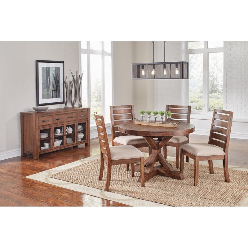 A-America Round Anacortes Dining Table with Pedestal Base ANA-SM-6-20-0 IMAGE 2