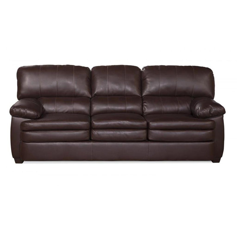 Bernards Bomber Stationary Fabric/Leather Look Sofa 2179S IMAGE 2
