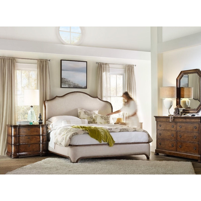 Hooker Furniture Archivist California King Upholstered Panel Bed 5447-90860 IMAGE 5
