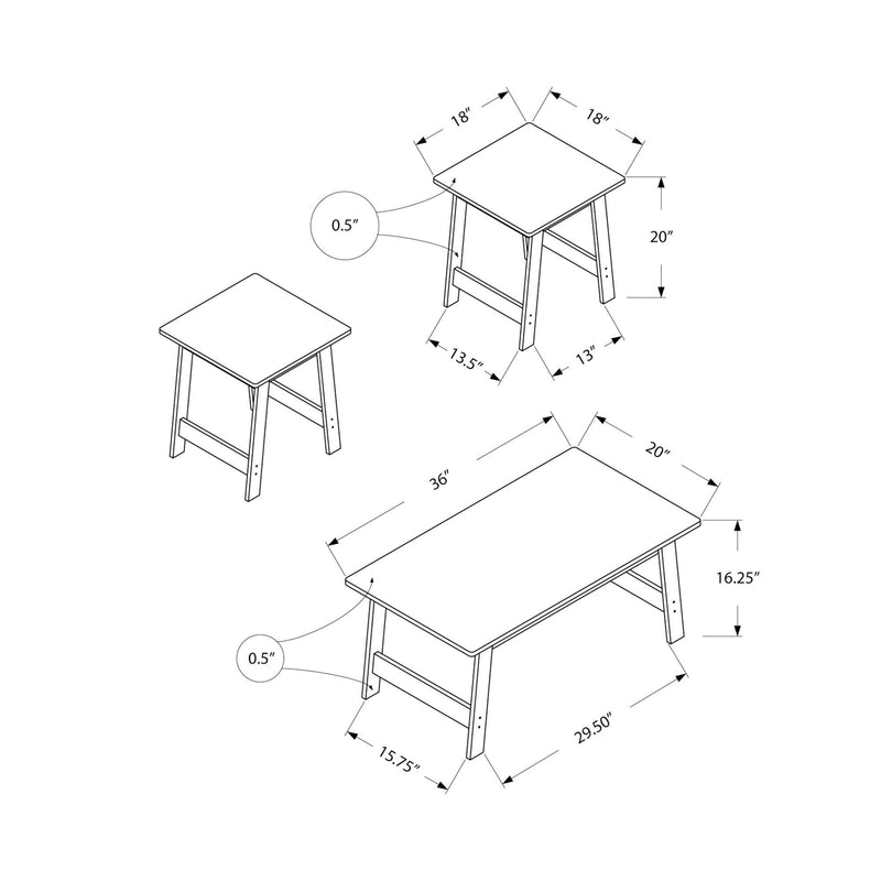 Monarch Occasional Table Set I 7930P IMAGE 5