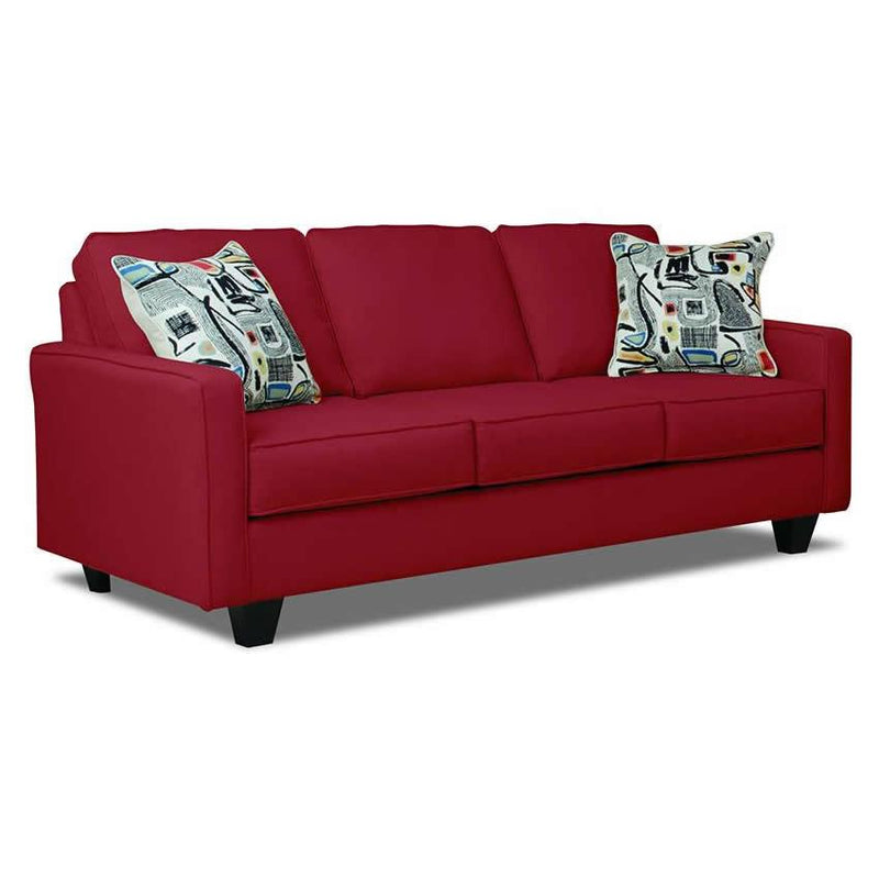 Bernards Stationary Fabric Sofa Graham 2860S Sofa (Red) IMAGE 1