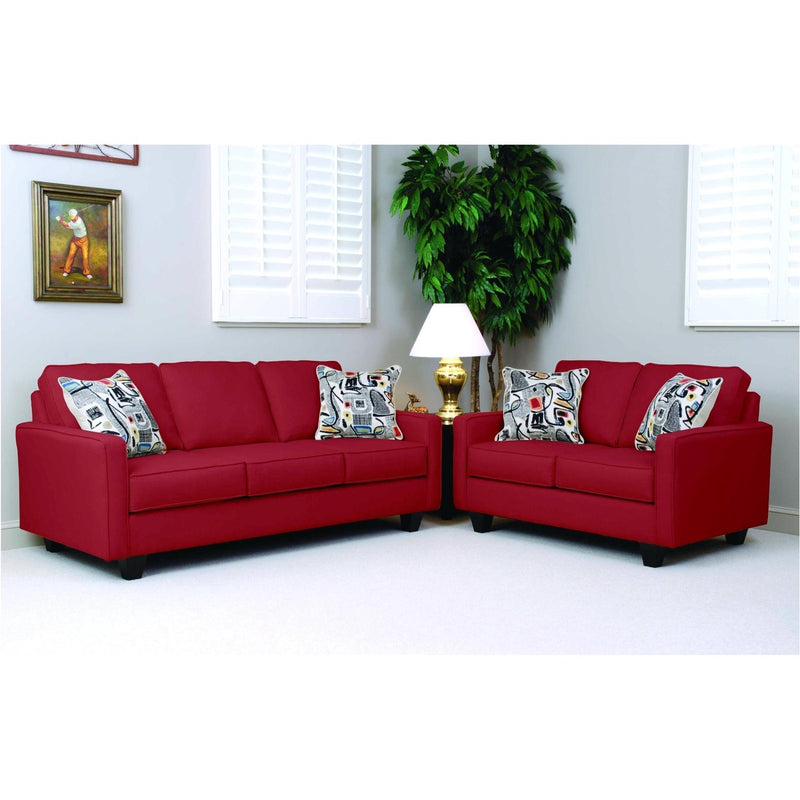 Bernards Stationary Fabric Sofa Graham 2860S Sofa (Red) IMAGE 2