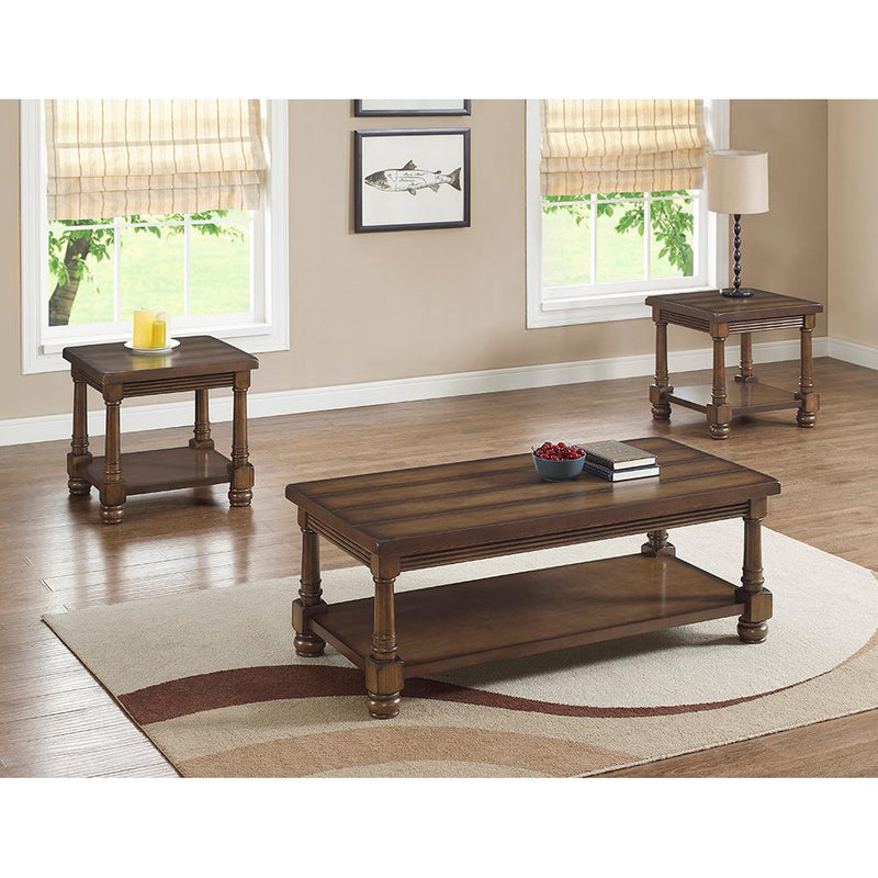 Bernards Occasional Table Set Manchester Plank Top 8550 Multipiece IMAGE 1