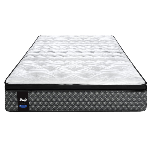 Sealy Woodrow Firm Euro Pillow Top Mattress (Twin) IMAGE 1