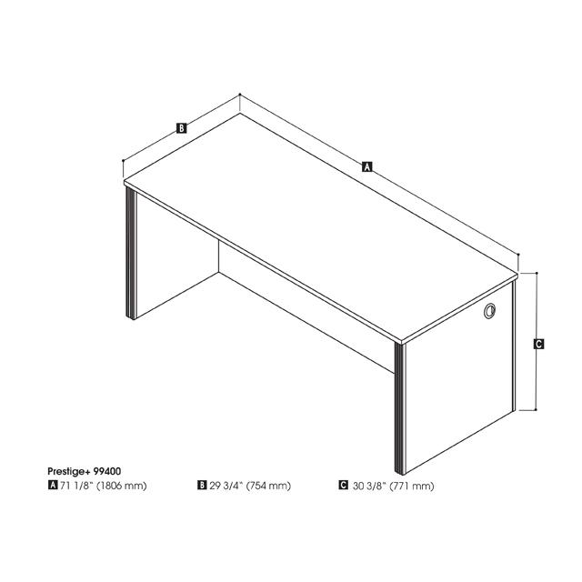 Bestar Prestige + Executive Desk IMAGE 2