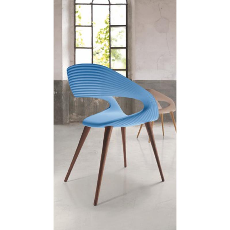 Bellini Modern Living Shape Dining Chair Shape Dining Chair - Blue IMAGE 1