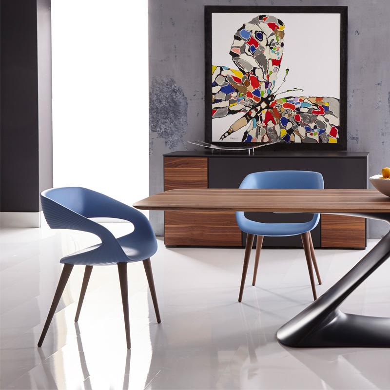 Bellini Modern Living Shape Dining Chair Shape Dining Chair - Blue IMAGE 4