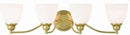 Livex Lighting 13674-02 Casual Transitional 4-Light Polished Brass Bath Vanity 63222