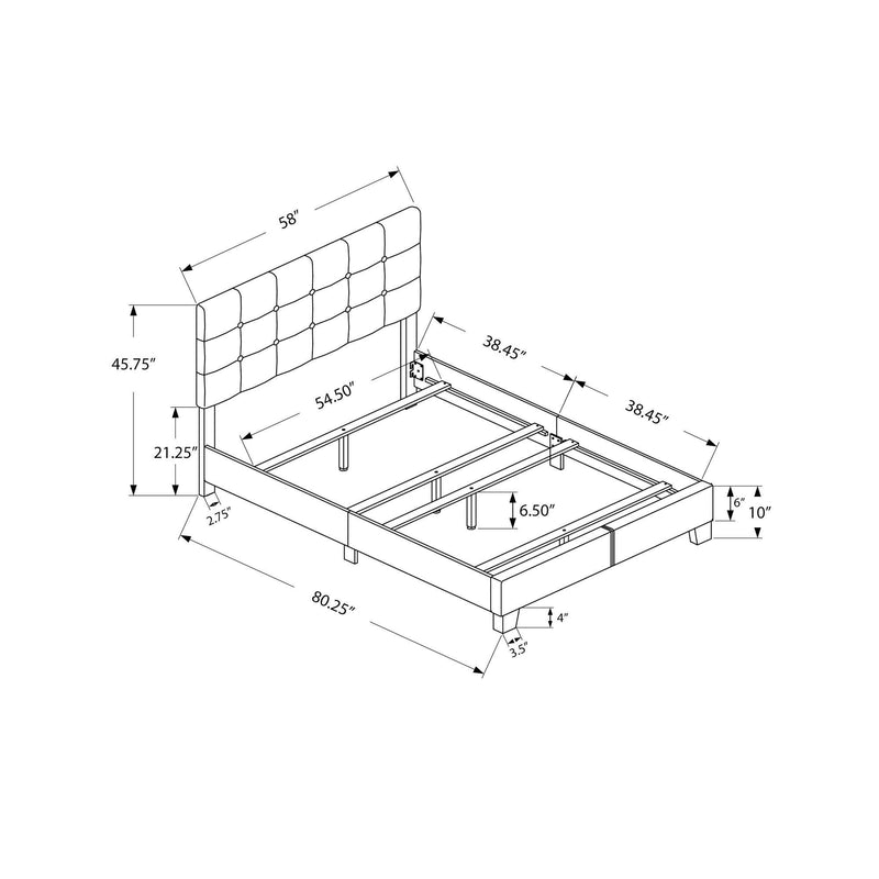 Monarch Full Upholstered Panel Bed I 5921F IMAGE 5