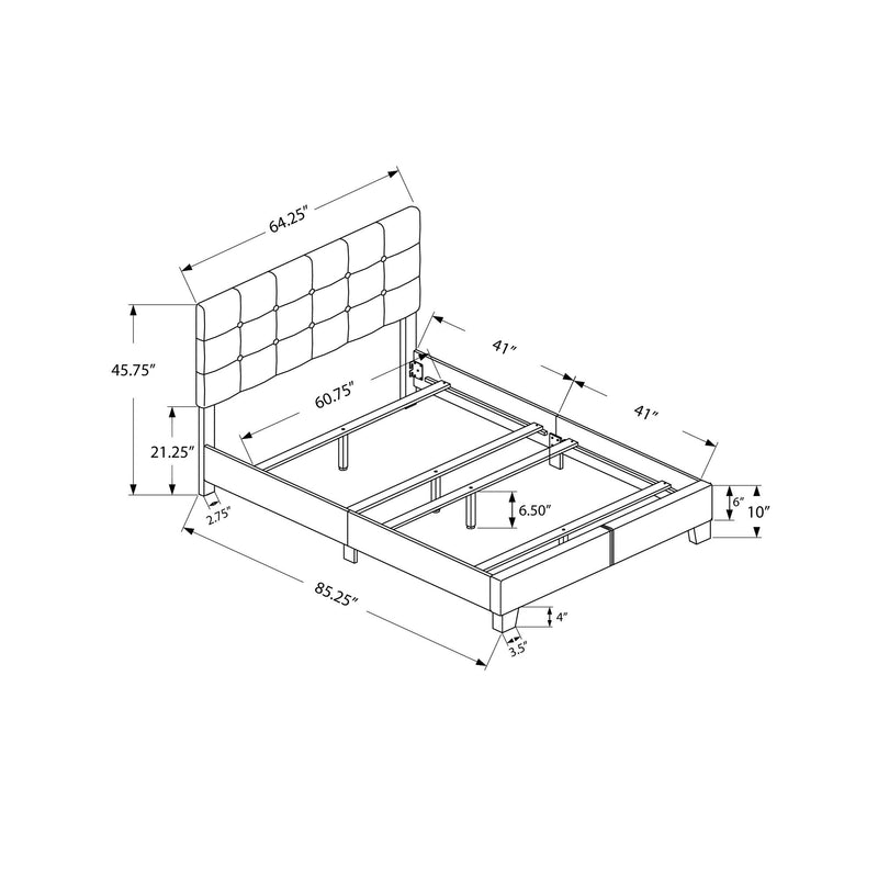 Monarch Queen Upholstered Panel Bed I 5921Q IMAGE 5