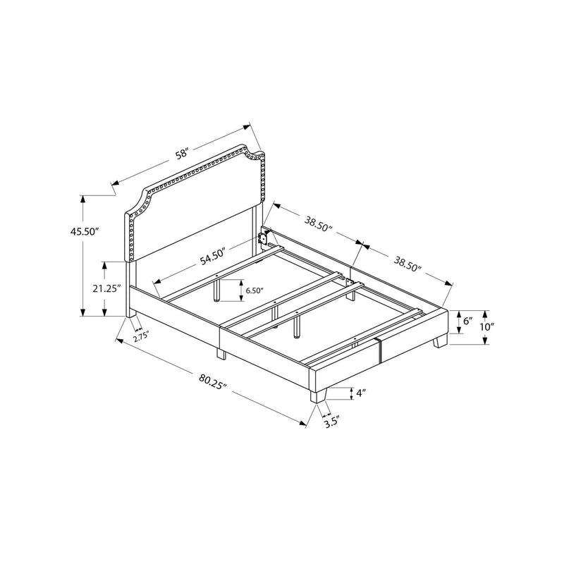 Monarch Full Upholstered Panel Bed I 5925F IMAGE 5