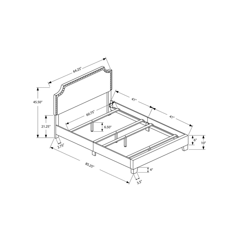 Monarch Queen Upholstered Panel Bed I 5925Q IMAGE 5