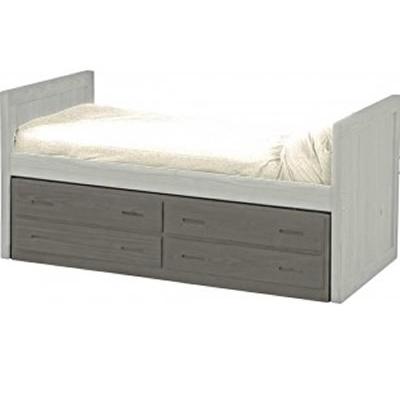 Crate Designs Furniture Bed Components Underbed Storage Drawer 4013 Four Drawer Unit - Grey IMAGE 1