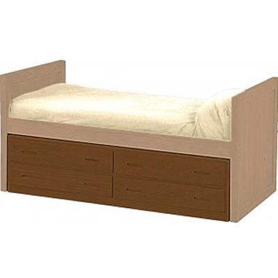 Crate Designs Furniture Bed Components Underbed Storage Drawer 4013 Four Drawer Unit - Brown IMAGE 1