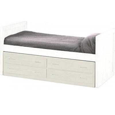 Crate Designs Furniture Bed Components Underbed Storage Drawer 4013 Four Drawer Unit - White IMAGE 1