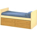 Crate Designs Furniture Bed Components Underbed Storage Drawer 4013 Four Drawer Unit - Yellow IMAGE 1