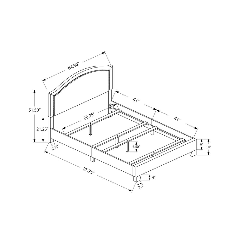 Monarch Queen Upholstered Panel Bed I 5936Q IMAGE 5