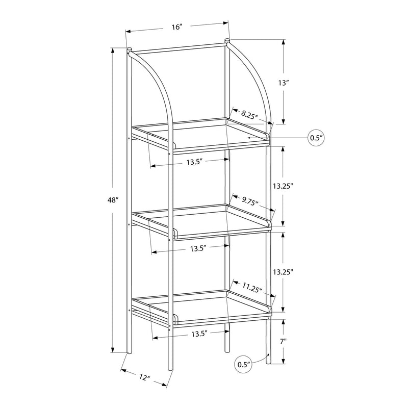 Monarch Bookcases 3-Shelf I 7228 IMAGE 5