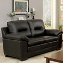  Furniture of America Parma Stationary Leather Loveseat CM6324BK-LV IMAGE 1