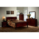  Furniture of America Louis Philippe III Queen Sleigh Bed CM7866CH-Q-BED IMAGE 3