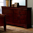  Furniture of America Louis Philippe III 6-Drawer Dresser CM7866CH-D IMAGE 1