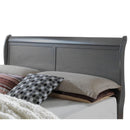  Furniture of America Louis Philippe III Queen Sleigh Bed CM7866GY-Q-BED IMAGE 2