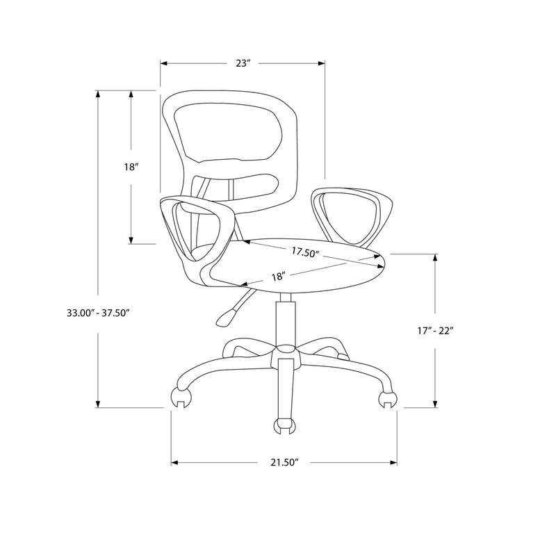 Monarch Office Chairs Office Chairs I 7262 IMAGE 5