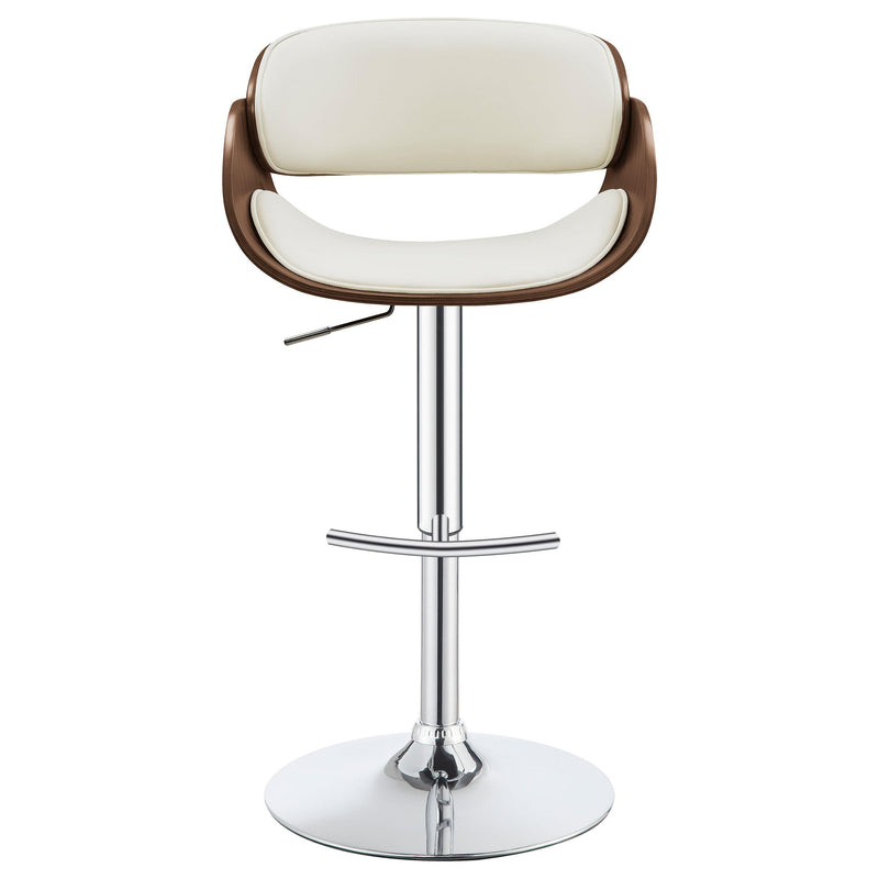  Coaster Furniture Dana 104966 Adjustable Bar Stool - Ecru and Chrome IMAGE 3