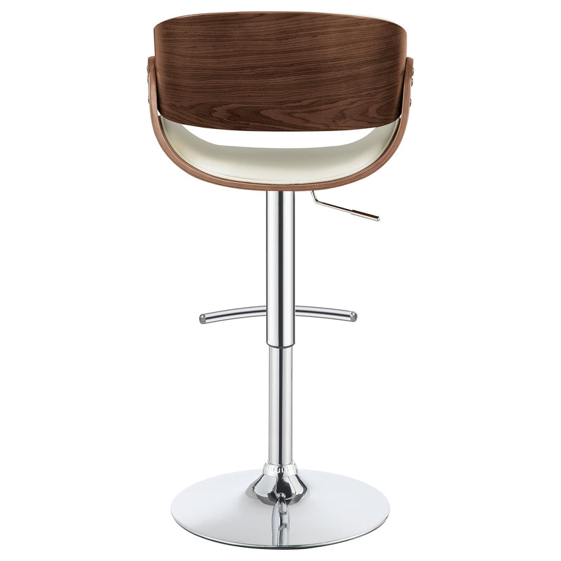  Coaster Furniture Dana 104966 Adjustable Bar Stool - Ecru and Chrome IMAGE 5
