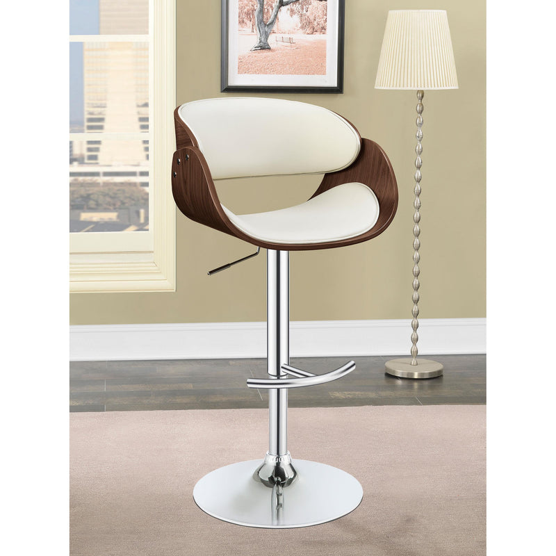  Coaster Furniture Dana 104966 Adjustable Bar Stool - Ecru and Chrome IMAGE 7