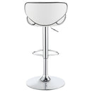  Coaster Furniture Edenton 120389 Upholstered Adjustable Bar Stool - White (Set of 2) IMAGE 6