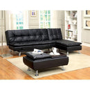  Furniture of America Hauser II Leatherette Futon CM2677BK IMAGE 4