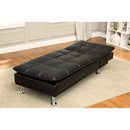  Furniture of America Hauser Leather Look Chaise CM2677BK-CE IMAGE 2