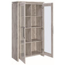 Coaster Furniture Alejo 950783 2-door Engineered Wood Tall Cabinet - Grey Driftwood IMAGE 3