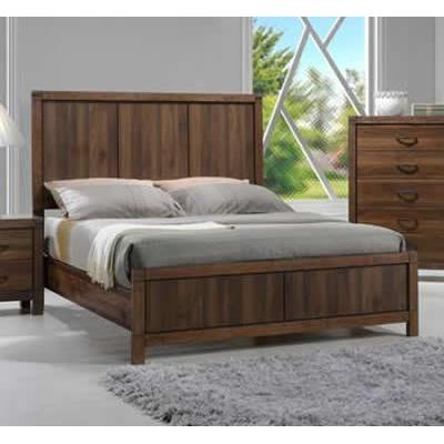 Crown Mark Belmont King Panel Bed B3100-K-HBFB-WD/B3100-KQ-RAIL IMAGE 1