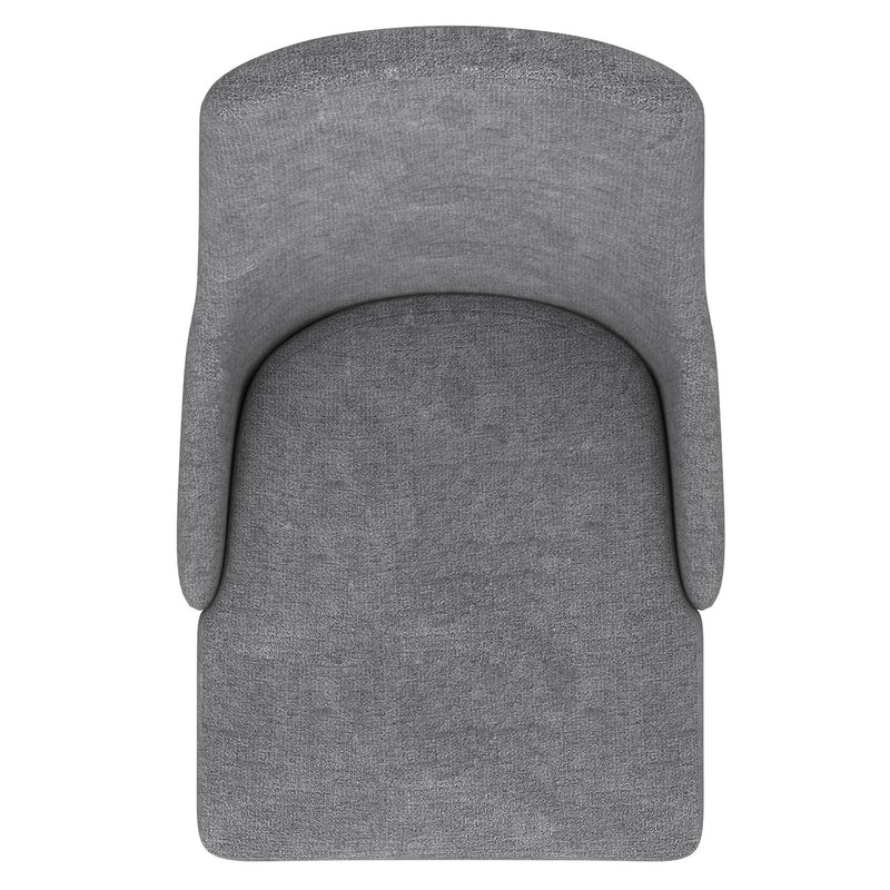 Worldwide Home Furnishings Cora 202-182GY Fabric Dining Chair - Grey and Walnut IMAGE 6