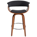 !nspire Holt 203-981CH 26" Counter Stool - Charcoal and Walnut IMAGE 4