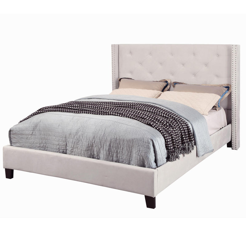 !nspire Lino Queen Upholstered Panel Bed 101-255Q-IV IMAGE 1