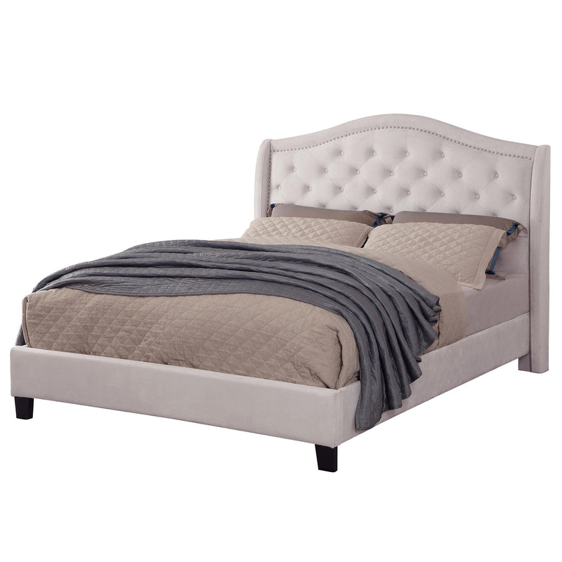 !nspire Louvre Queen Upholstered Panel Bed 101-316Q-IV IMAGE 1