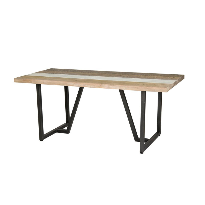 LH Imports Metero Havana Dining Table with Pedestal Base MHA010 IMAGE 1