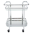 Worldwide Home Furnishings Zedd 556-218CH 2-Tier Bar Cart - Chrome IMAGE 5