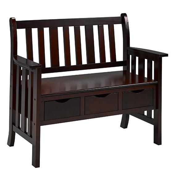 Brassex Storage Bench 3044-ESP IMAGE 1