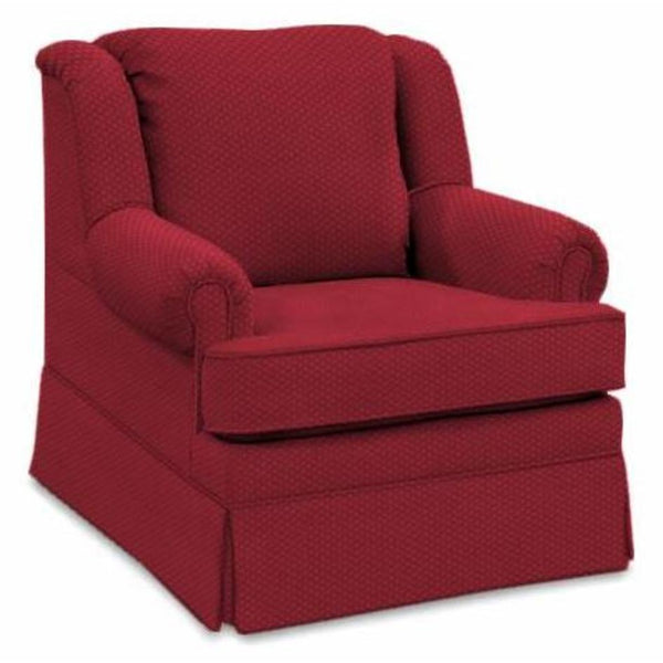 England Furniture Rochelle Stationary Fabric Chair Rochelle 4004 Chair (Leno Red) IMAGE 1
