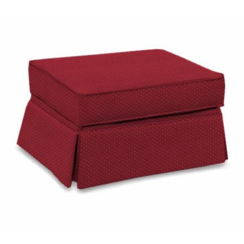 England Furniture Rochelle Fabric Ottoman Rochelle 4007 Ottoman (Leno Red) IMAGE 1