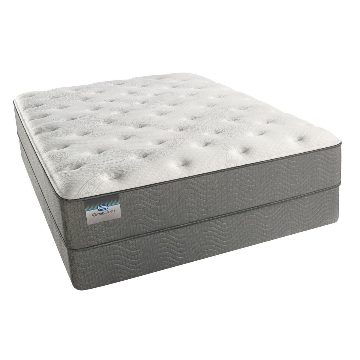 Simmons BeautySleep Finleyville シングル Simmons BeautySleep Finley Firm Mattress Set (Queen)