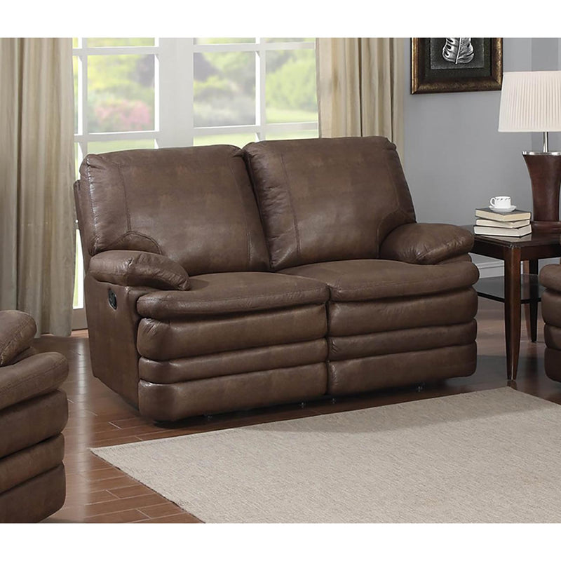 AC Pacific Corporation Melody Reclining Leather Loveseat MELODY-DRL IMAGE 1