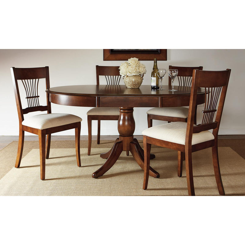 Shermag Canada Oval Modavie Dining Table with Pedestal Base TB-67-1-B-02-B-905-063-063 IMAGE 2