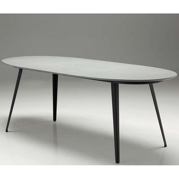 Mobital Oval Tulum Counter Height Dining Table with Pedestal Base DTA-TULU IMAGE 1