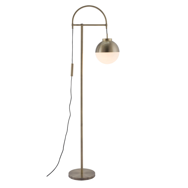 Zuo Waterloo 56053 Floor Lamp - White & Bronze IMAGE 2
