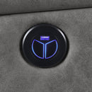  Coaster Furniture Higgins 600370 Upholstered Power Reclining Sectional Sofa - Grey IMAGE 10